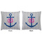 Monogram Anchor Decorative Pillow Case - Approval