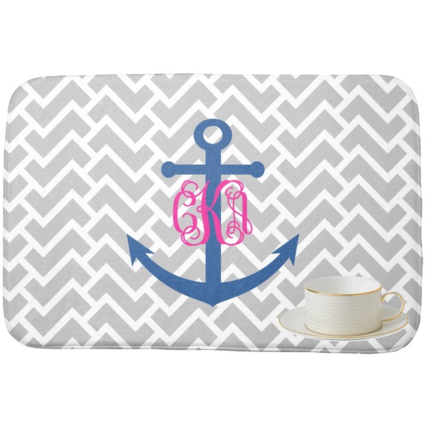 Monogram Anchor Dish Drying Mat
