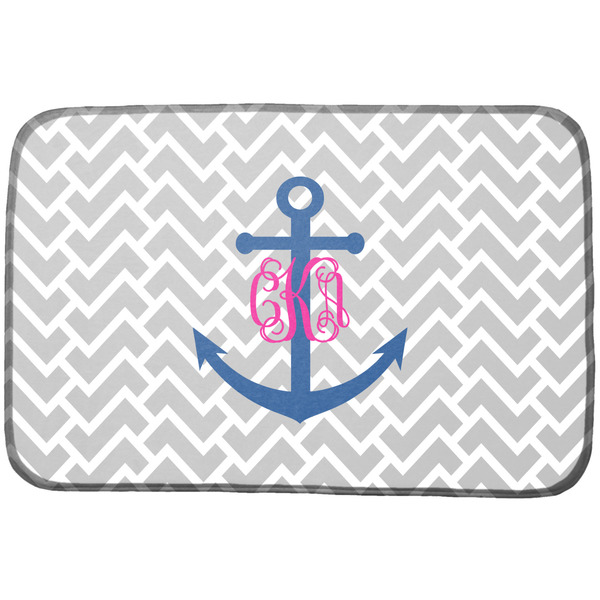 Custom Monogram Anchor Dish Drying Mat (Personalized)