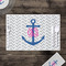 Monogram Anchor Disposable Paper Placemat - In Context