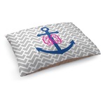 Monogram Anchor Dog Bed - Medium