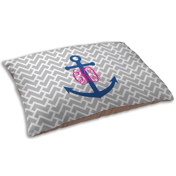 Monogram Anchor Dog Beds - SMALL