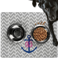 Monogram Anchor Dog Food Mat - Large
