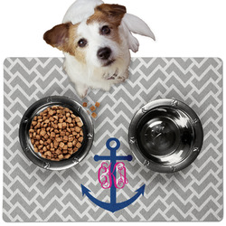 Monogram Anchor Dog Food Mat - Medium