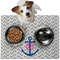 Monogram Anchor Dog Food Mat - Medium LIFESTYLE