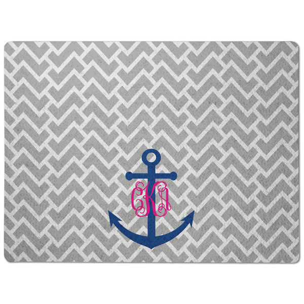Monogram Anchor Dog Food Mat - Medium without bowls