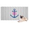 Monogram Anchor Dog Towel
