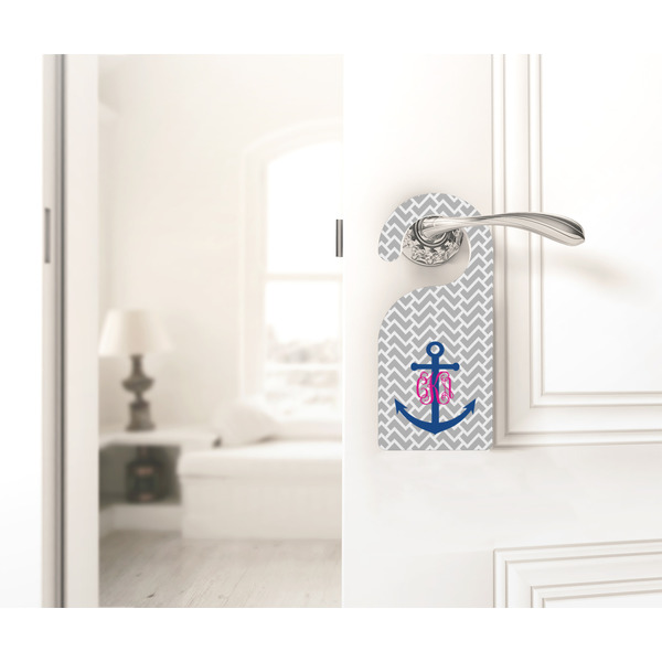 Monogram Anchor Door Hanger - LIFESTYLE