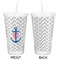 Monogram Anchor Double Wall Tumbler with Straw - Approval