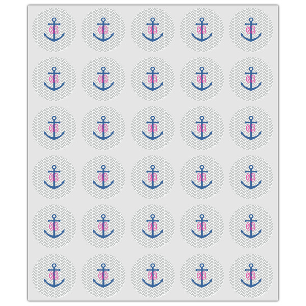 Monogram Anchor Drink Topper - XSmall - Set of 30