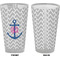 Monogram Anchor Pint Glass - Full Color - Front & Back Views