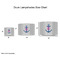 Monogram Anchor Drum Lampshades - Sizing Chart