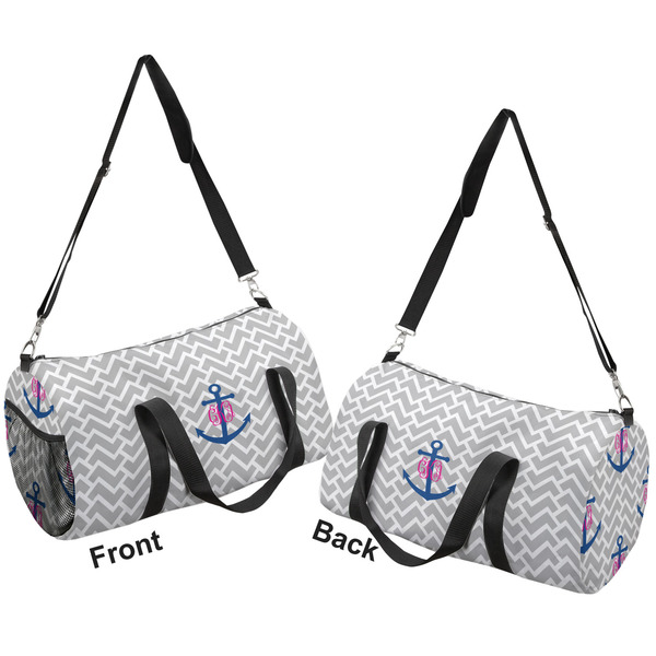 Monogram Anchor Duffle bag small front and back sides