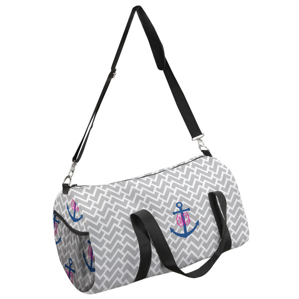 Custom Monogram Anchor Duffel Bag (Personalized)