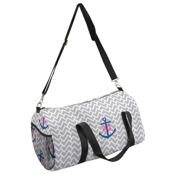 Custom Monogram Anchor Duffel Bag - Small (Personalized)