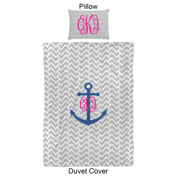 Monogram Anchor Duvet Cover Set - Twin XL - Approval