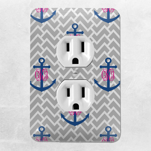 Monogram Anchor Electric Outlet Plate - LIFESTYLE