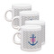Monogram Anchor Espresso Cup Group of Four Front