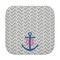 Monogram Anchor Face Cloth-Rounded Corners
