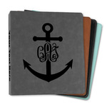 Monogram Anchor Leather Binder - 1"