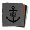 Monogram Anchor Leather Binders - 1" - Color Options