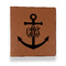 Monogram Anchor Leather Binder - 1" - Rawhide