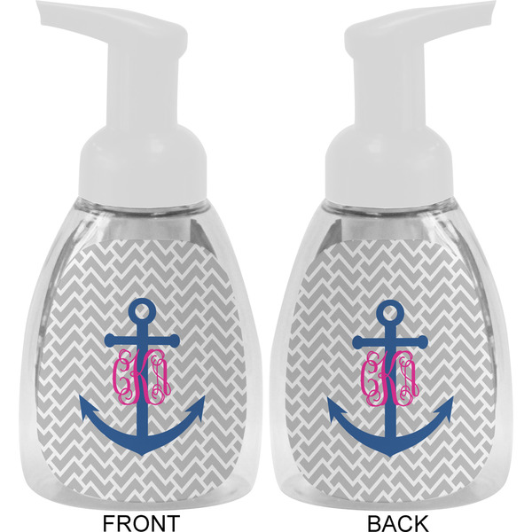 Monogram Anchor Foam Soap Bottle Approval - White