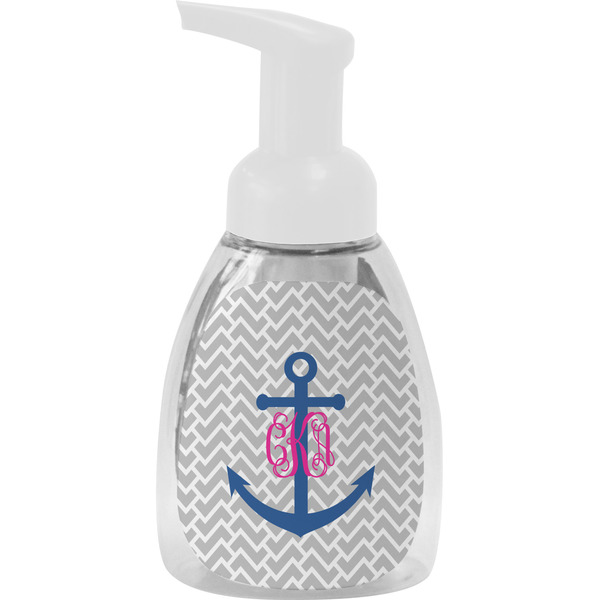 Custom Monogram Anchor Foam Soap Bottle