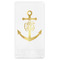 Monogram Anchor Guest Napkins - Foil Stamped