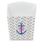 Monogram Anchor French Fry Favor Boxes
