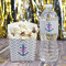 Monogram Anchor French Fry Favor Box - w/ Water Bottle