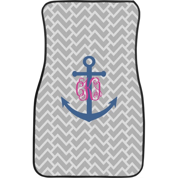Monogram Anchor Front Seat Car Mat