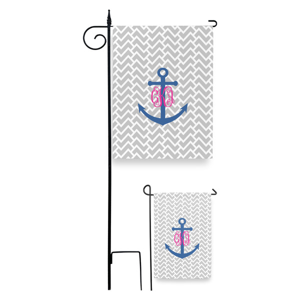 Monogram Anchor Garden Flag - PARENT/MAIN