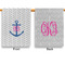 Monogram Anchor Garden Flags - Large - Double Sided - APPROVAL