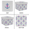 Monogram Anchor Gift Boxes with Lid - Canvas Wrapped - X-Large - Approval