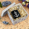 Monogram Anchor Gift Boxes with Lid - Canvas Wrapped - X-Large - In Context