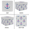 Monogram Anchor Gift Boxes with Lid - Canvas Wrapped - XX-Large - Approval