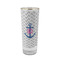 Monogram Anchor 2 oz Shot Glass -  Glass with Gold Rim - Single
