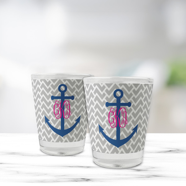 Monogram Anchor Glass Shot Glass - Standard - LIFESTYLE