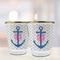 Monogram Anchor Glass Shot Glass - with gold rim - LIFESTYLE