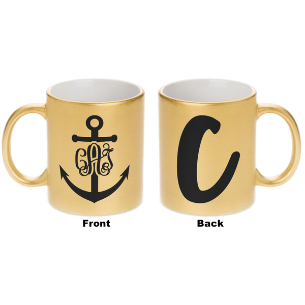 Monogram Anchor Gold Mug - Apvl