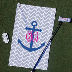 Monogram Anchor Golf Towel Gift Set