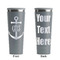 Monogram Anchor Grey RTIC Everyday Tumbler - 28 oz. - Front and Back