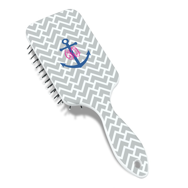 Monogram Anchor Hair Brush - Angle View