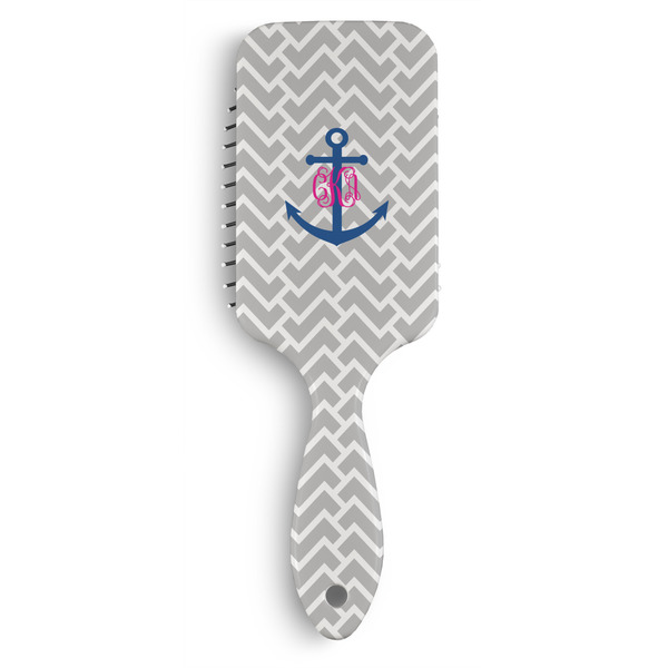 Custom Monogram Anchor Hair Brushes