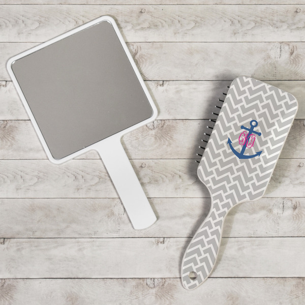 Monogram Anchor Hair Brush - In Context
