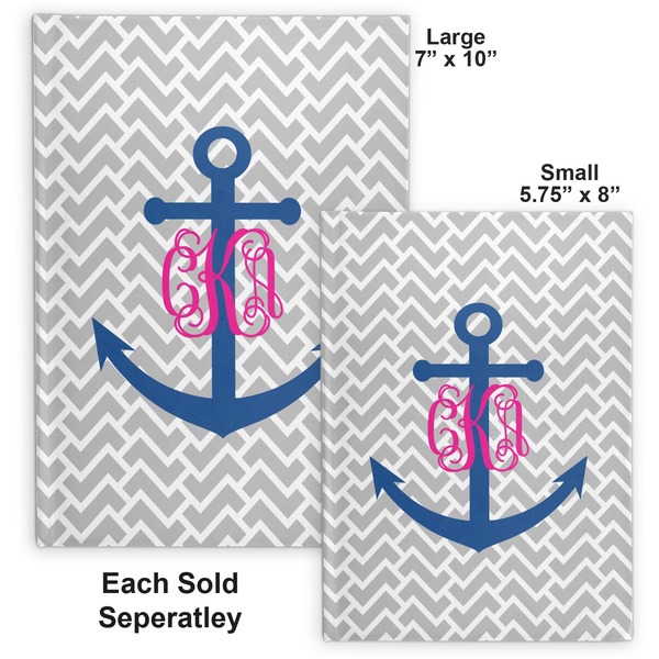 Monogram Anchor Hard Cover Journal - Compare