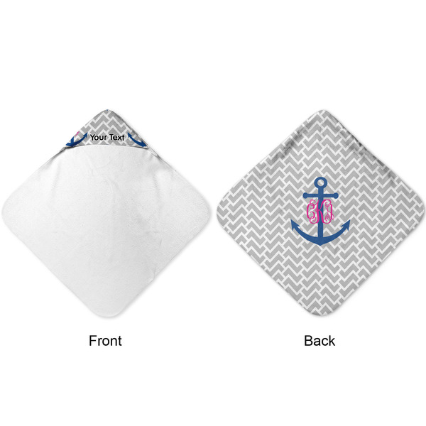 Monogram Anchor Hooded Baby Towel- Approval