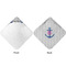 Monogram Anchor Hooded Baby Towel- Approval
