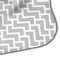 Monogram Anchor Hooded Baby Towel- Detail Corner